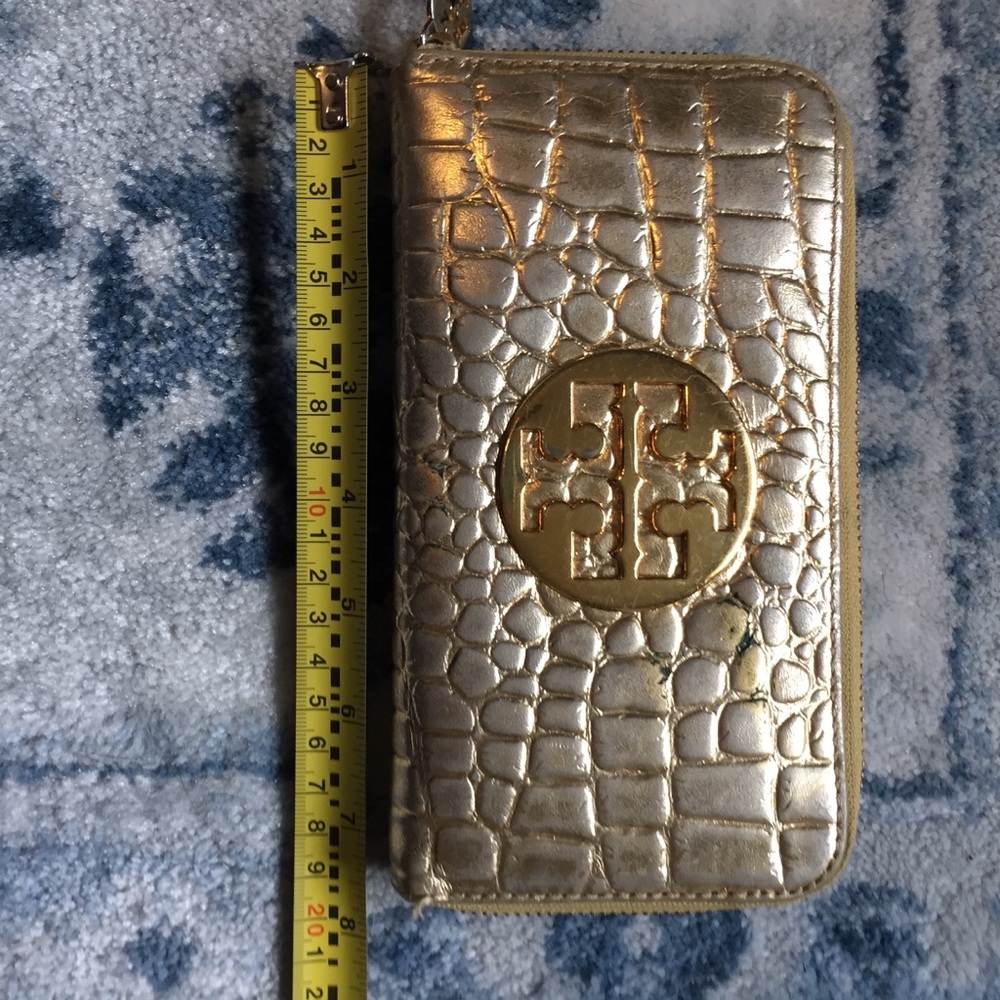 Authentic Gold Tory Burch Wallet